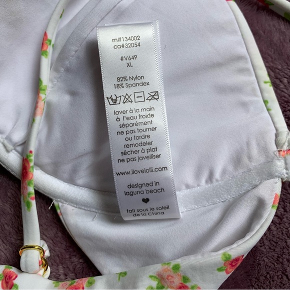 iloveloli floral bikin top XL - Picture 4 of 5